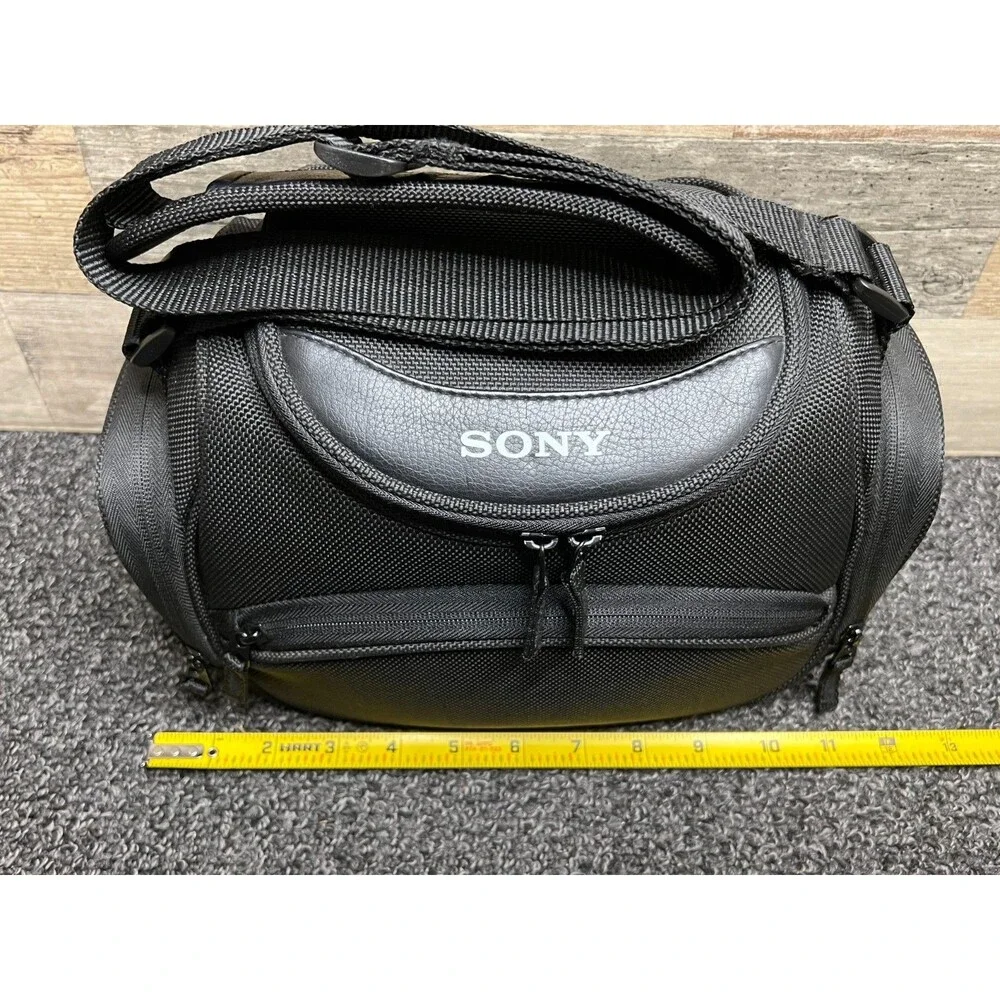Sony Camcorder Camera Bag Padded Case w/ Shoulder Strap Genuine OEM - Black